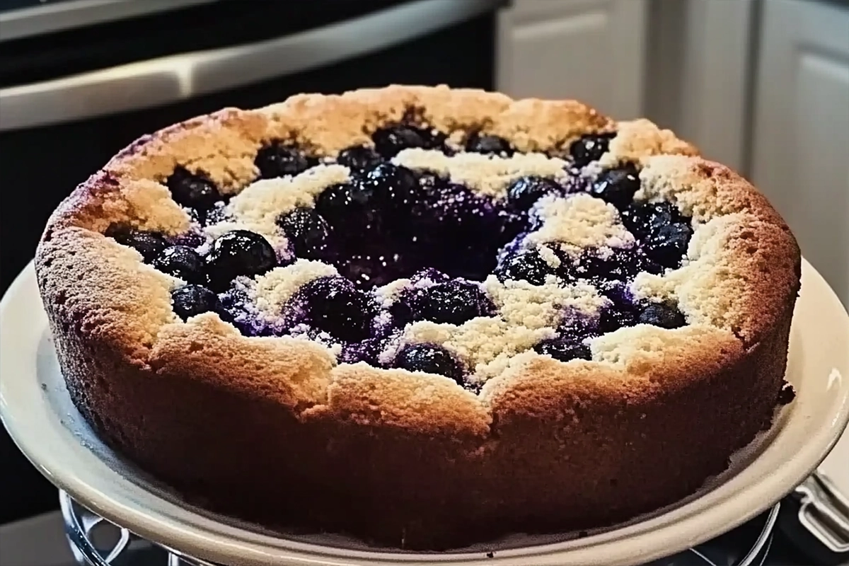 Blueberry Sour Cream Coffee Cake