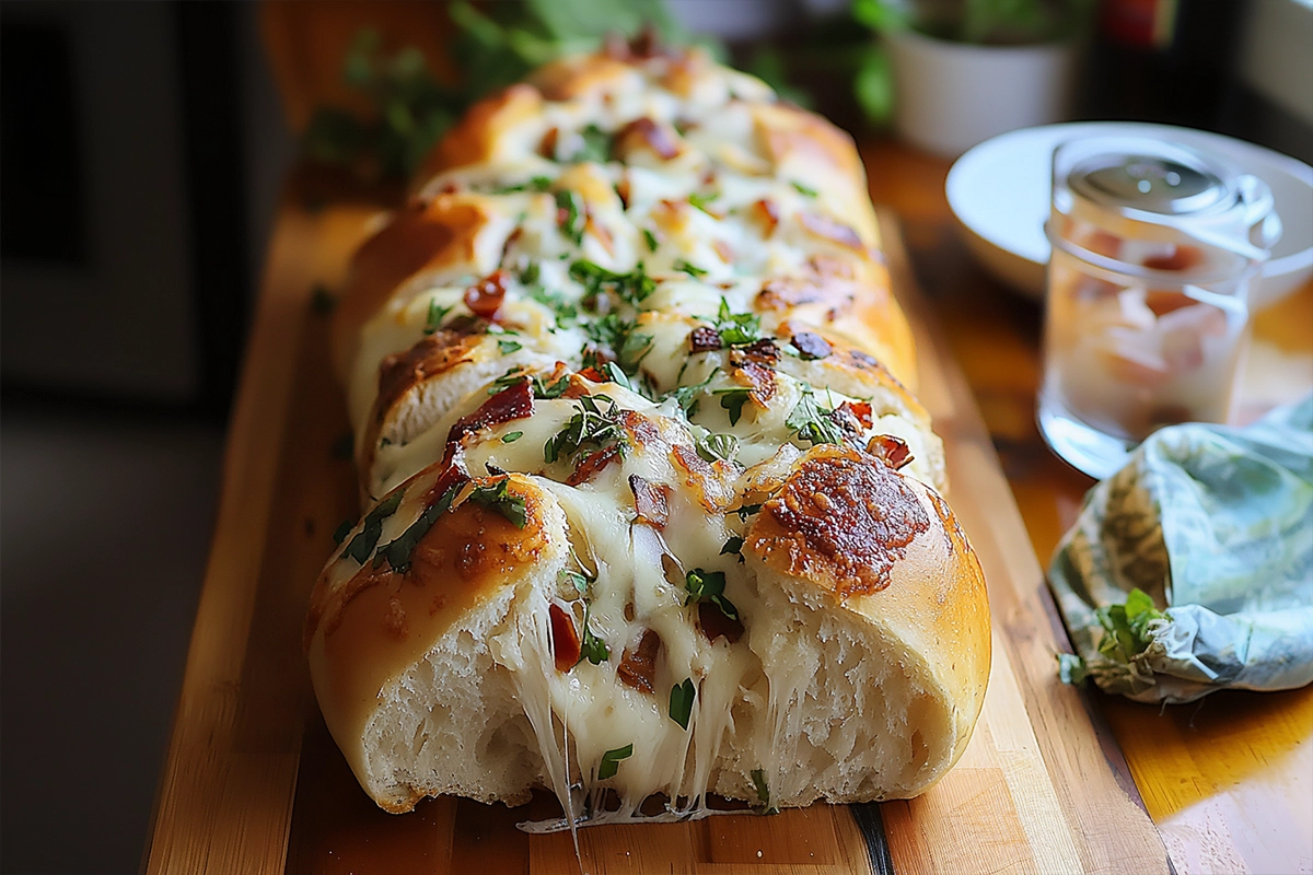 Chicken Bacon Ranch Stromboli