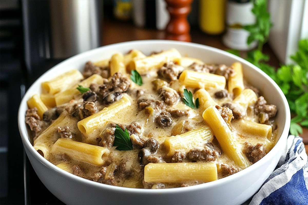 Philly Cheesesteak Pasta