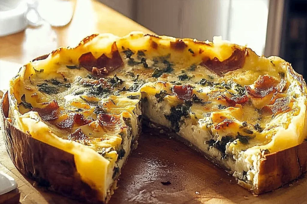 Potato and Bacon Quiche