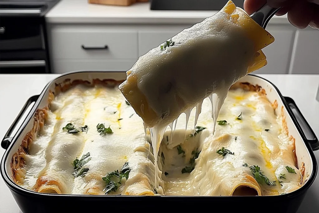 White Chicken Enchiladas